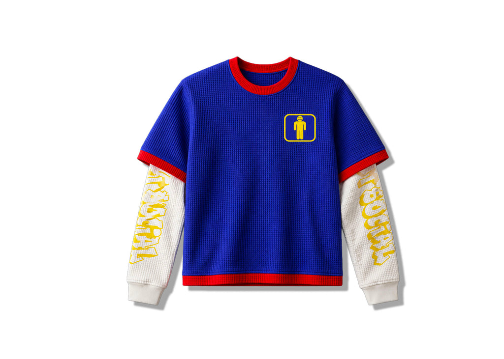 ANTI “SOMETHING UP MY SLEEVE” WAFFLE KNIT LS